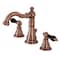 Fauceture FSC197AKLAC Duchess Widespread Bathroom Faucet W/ Retail Pop-Up, Copper FSC197AKLAC - alternate 1